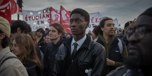 Protestierende in Paris.