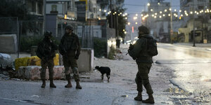 Israelische Sicherheitskräfte in Huwara