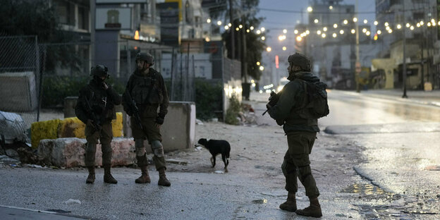 Israeli security forces in Huwara
