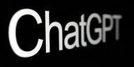 Das Wort ChatGPI in weißen Buchstaben auf schwarzem Hintergrund