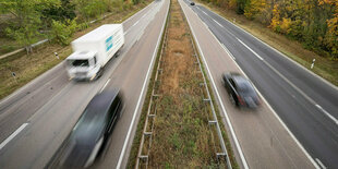 Blick auf eine Autobahn