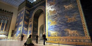 Das blaugekachelte Babylonische Ischtar Tor in Berlin