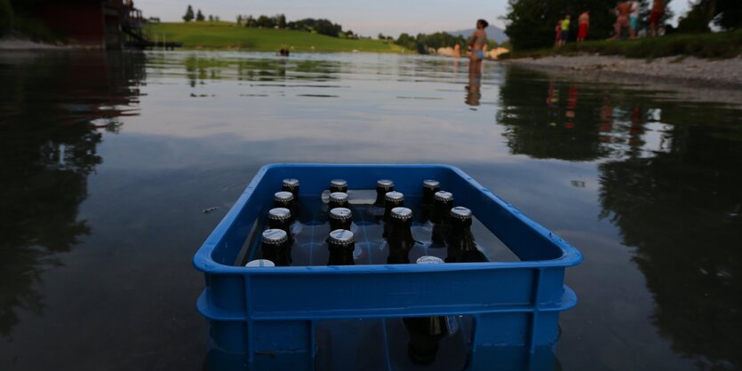 Ein gut gekühlter Kasten Bier