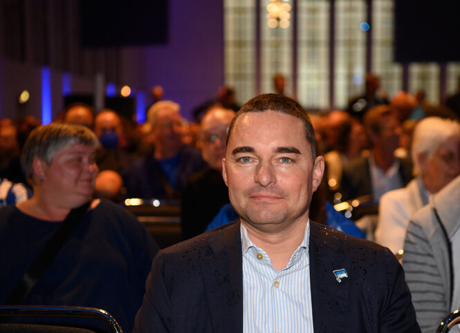 Lars Windhorst bei der Mitgliederversammlung von Hertha BSC Berlin