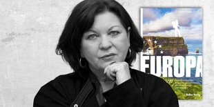 Das Bild zeigt Edith Kresta mit ihrem neuen Buch „Europa für Eigensinnige