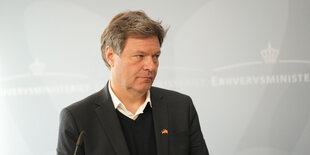 Robert Habeck bei einer Pressekonferenz