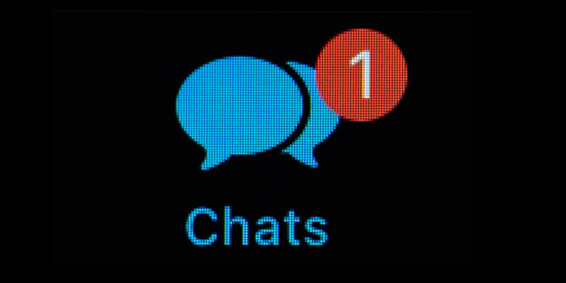 Chat-Anzeige auf einem Smartphone