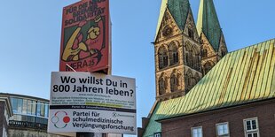 Wahlplakat der Partei für Verjüngungsforschung