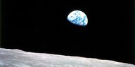 Die Erde vom WEltall aus gesehen, berühmte Aufnahme aus dem Jahr 1968