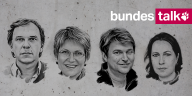 Die taz-Redakteur*innen Stefan Reinecke, Sabine am Orde, Bernd Pickert und Barbara Oertel