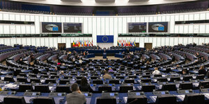 Die Sitze des EU-Parlament in Straßburg