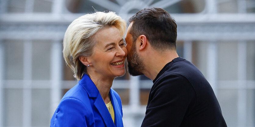 Von der Leyen und Wolodymyr Selenskyj