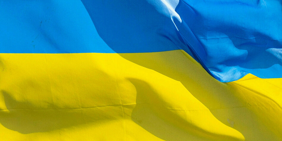 Linke streitet wegen Ukraine-Flagge: Blau-Gelb an der