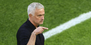 Motivationskünstler und schräger Typ: Coach Jose Mourinho.