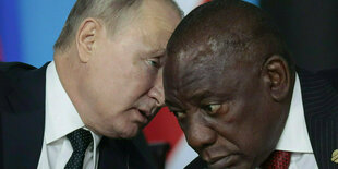 Putin und Ramaphosa.