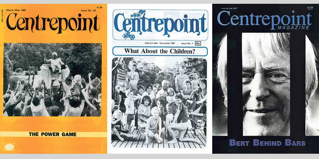 Drei Cover des Magazins von "Centrepoint"