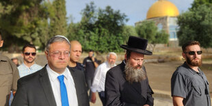 Itamar Ben-Gvir auf dem Tempelberg in Jerusalem