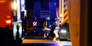 Feuerwehrmänner im Einsatz