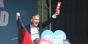 Rechtsextremist Höcke bei einer AfD-Kundgebung