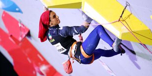 Die iranische Kletterin Elnaz Rekabi