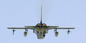 Tornado-Kampfflugzeug beim Start