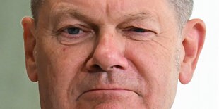 Olaf Scholz' Kopf.