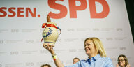 Bundesinnenministerin Nancy Faeser auf dem SPD-Parteitag in Hessen
