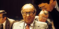 Bruno Kreisky beim SPÖ-Bundesparteitag im Jahr 1982
