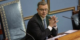 Petteri Orpo im finnischen Parlament