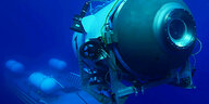 Das Tauchboot «Titan», das Unterwasser von seiner Plattform aus startet