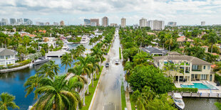 Fort Lauderdale in der Vogelperspektive nach einem Hurricane