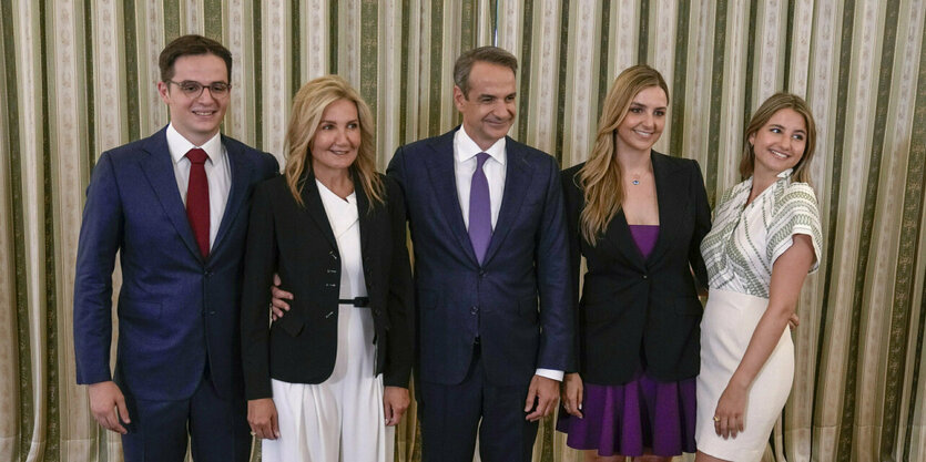 Ein Familienfoto der Mitsotakis am 26. Juni in Athen