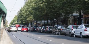 Blick auf die Schönhauser Allee.