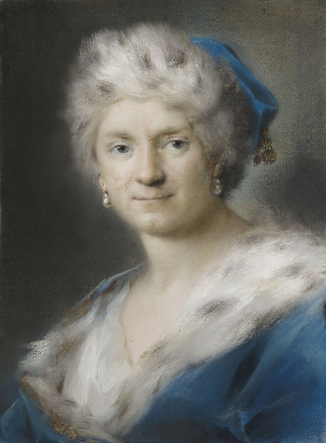 Gemälde: Selbstbildnis Rosalba Carrieras