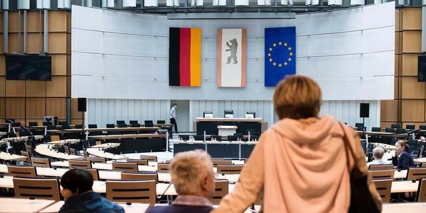 Blick ins Berliner Abgeordnetenhaus