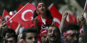 Demonstration türkischer Nationalisten