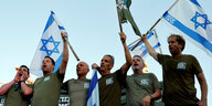 Protestierende in Israel.