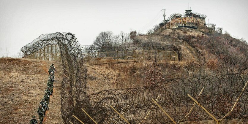 Grenze auf der koreanischen Halbinsel