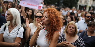 Frauen bei einer Demo