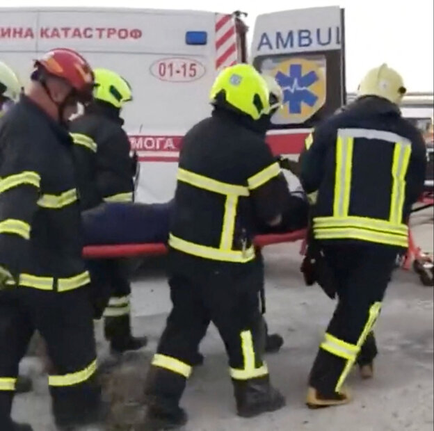 Rettungskräfte im Einsatz.