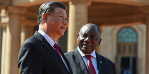 Die Präsidenten Xi und Ramaphosa.