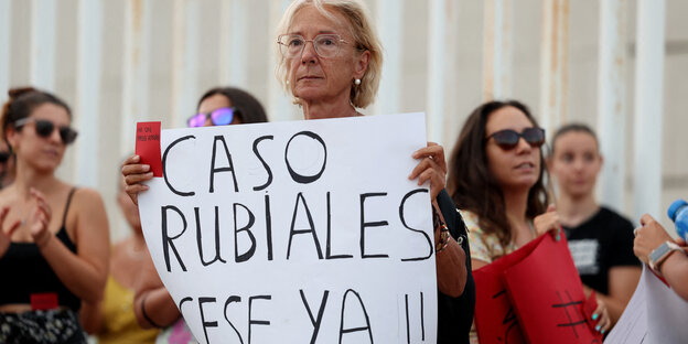 Spanische Demonstrantinnen.