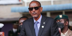 Portraitfoto von Ruandas Präsident Paul Kagame