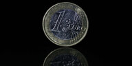 Eine Euromünze.