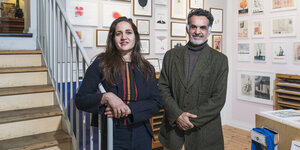 Die Zeichnerin Maren Amini und ihr Vater Ahmadjan