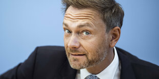 Christian Lindner während einer Pressekonferenz