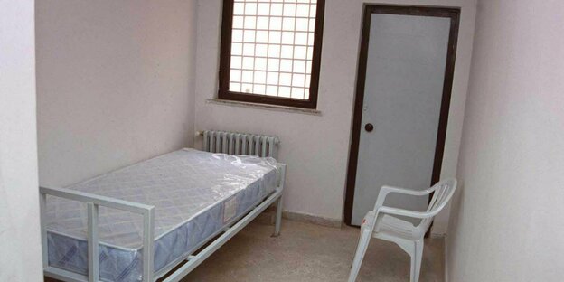 Innenansicht einer Gefängniszelle im Sincan Gefängnis in Ankara