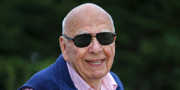 Rupert Murdoch, lachend