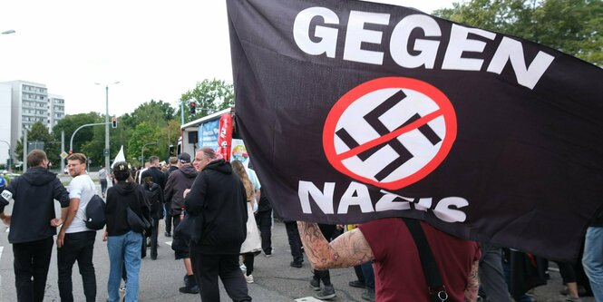 Demonstration gegen Nazis in Chemnitz