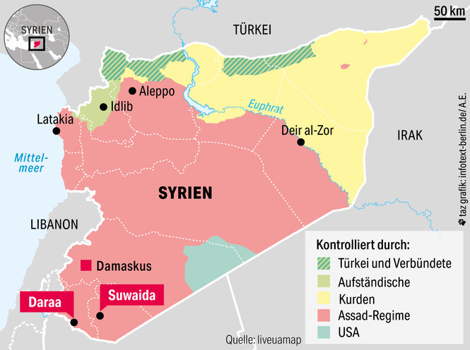 Eine Graphik Syriens